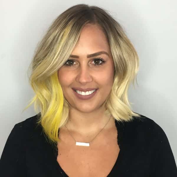 fuller-looking bob using hairtalk® tape-in extensions after shot