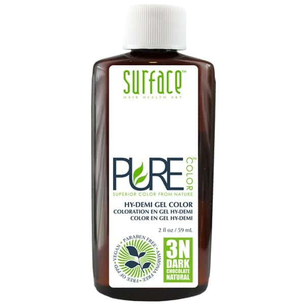 Surface Hair Health Pure Color Hy-Demi Gel Color Paraben Free Vegan Ammonia Free Rich Pure Color Crystalline Shine Organic Botanicals PPD Free