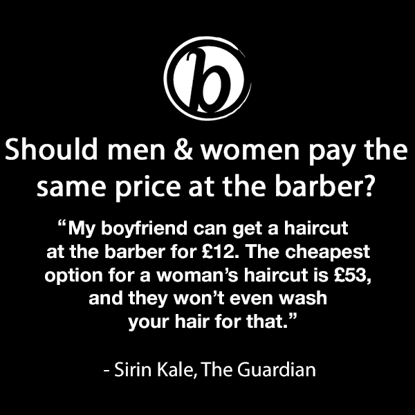 Why Do Men and Women Pay Different Prices At The Barber For Haircuts