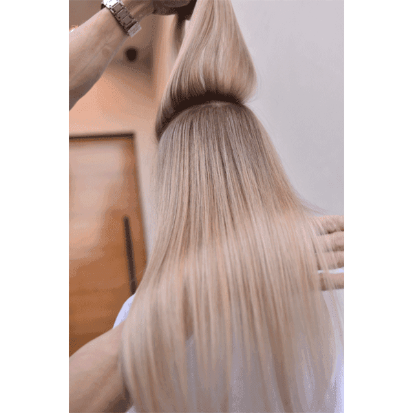 long hair, blonde
