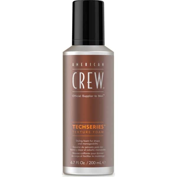 American Crew Techseries Texture Foam Men's Styling Foam Product Provides Shape Manageability Medium Shine Volume Control Texture