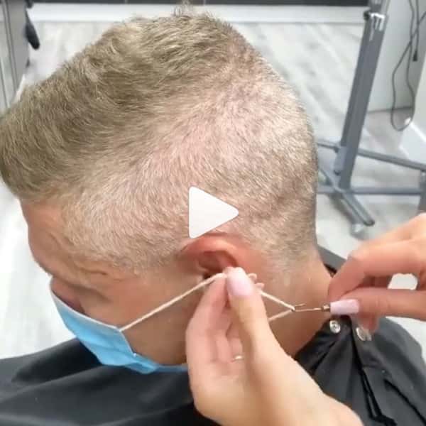 @omgartistry olivia smalley mask trick for barbers and hairdressers