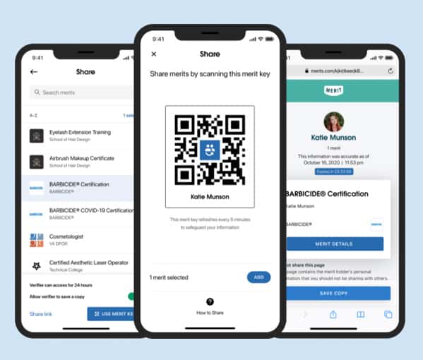 digital access to barbicide certifications with barbicide x merit partnership