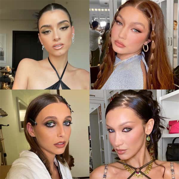 bella hadid gigi hadid emma chamberlain dixie d'amelio celebrity hairstylist laura polko styling tips and trends aquage
