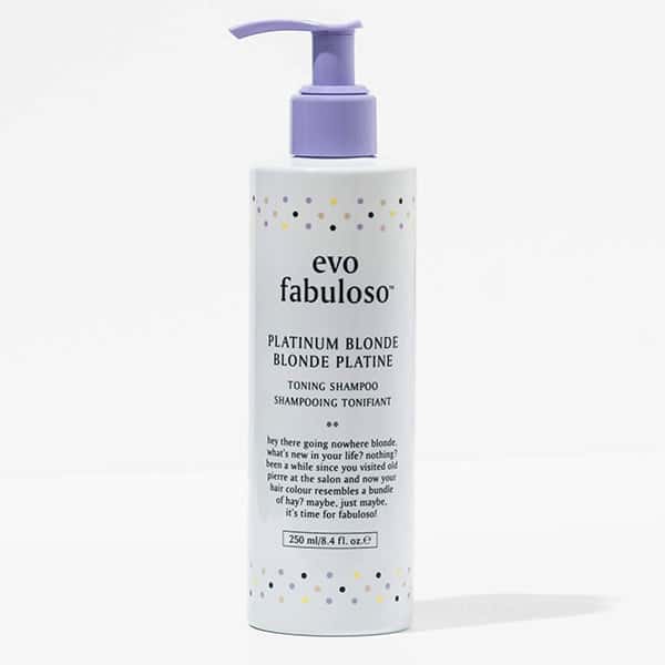 evo fabuloso purple toning shampoo