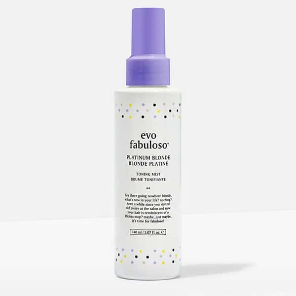 evo fabuloso platinum blonde purple toning mist product info