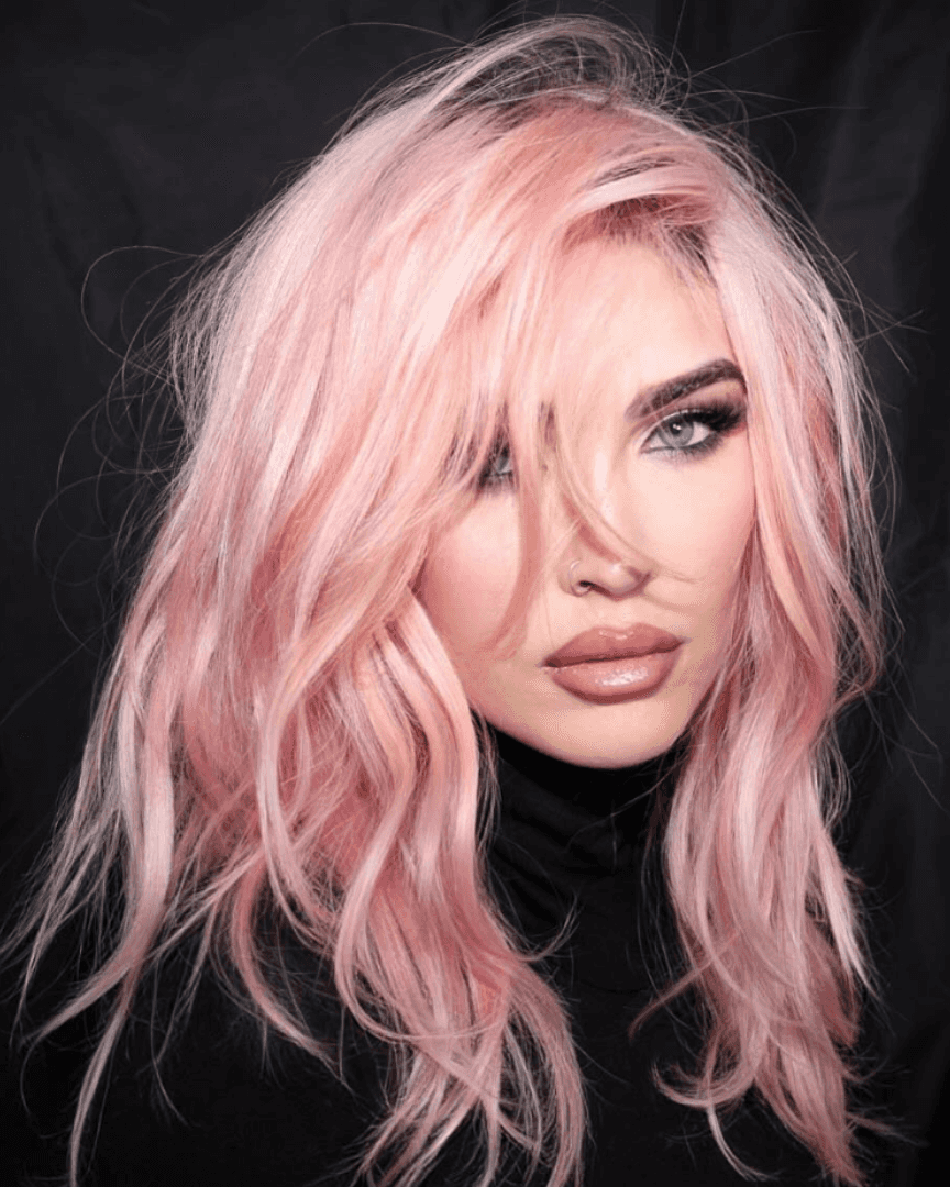 megan fox pink hair