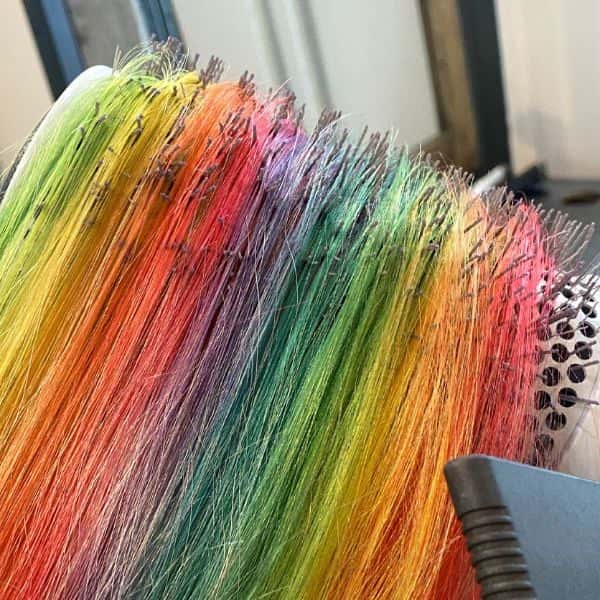 Rainbow hair color: How to create iridescent haircolor tutorial with pulp riot @kellyawesomesauce