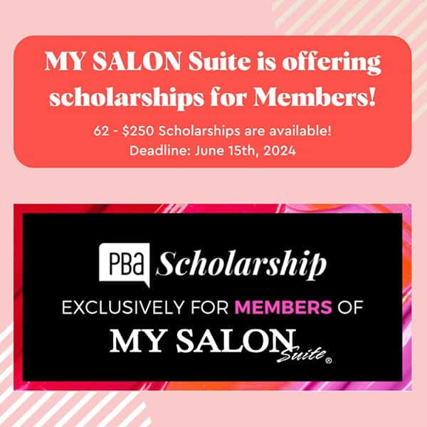 MY SALON SUITE ANNOUNCES FIRST 62 WINNERS FOR ANNUAL MEMBER SCHOLARSHIP PROGRAM