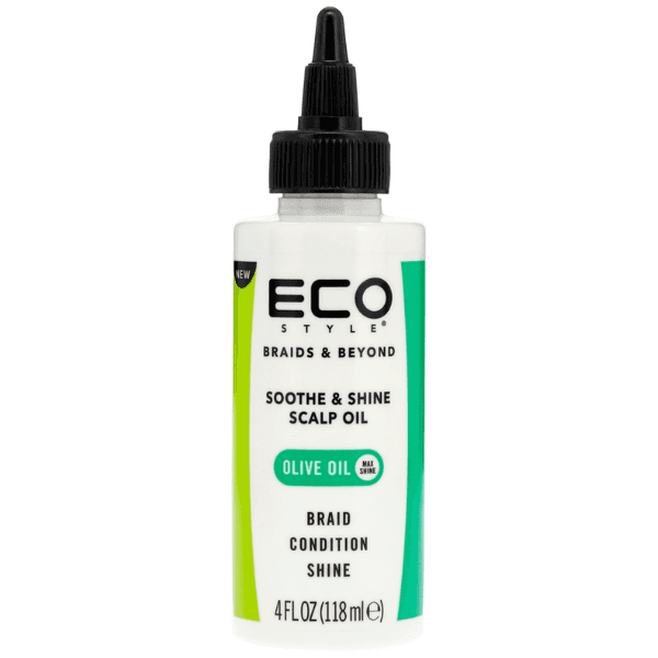 Eco Style® Soothe & Shine Scalp Oil on display