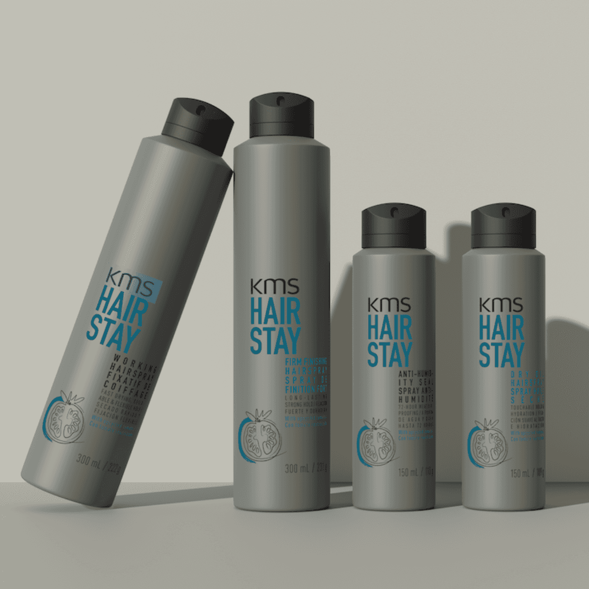kms hairstay product line on display