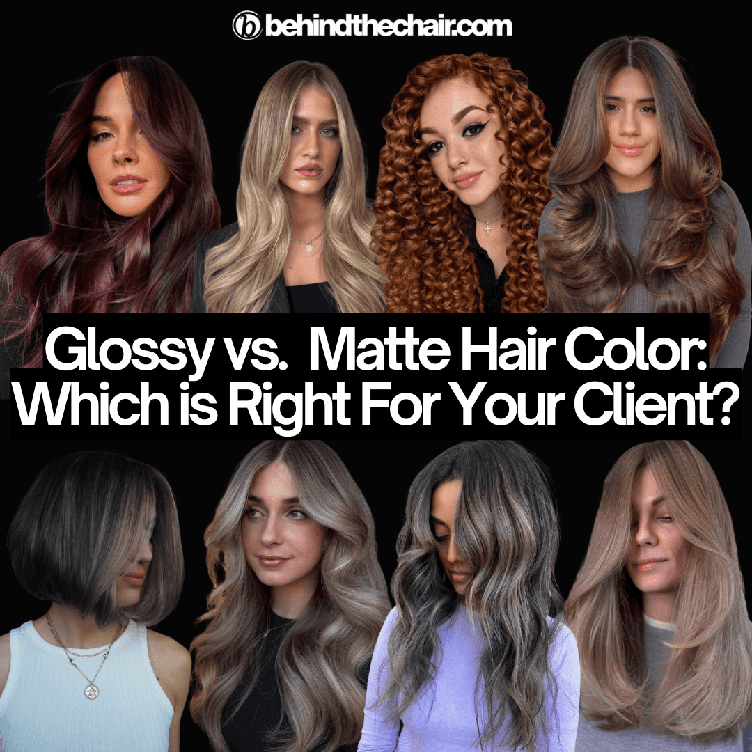 glossy vs matte hair