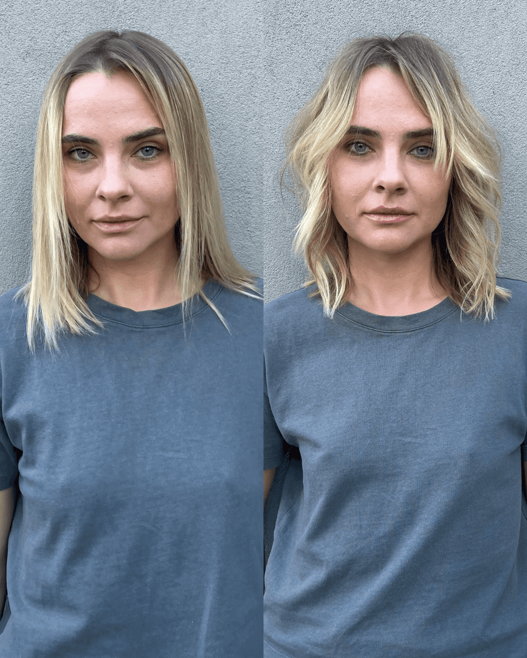 before and after haircut
