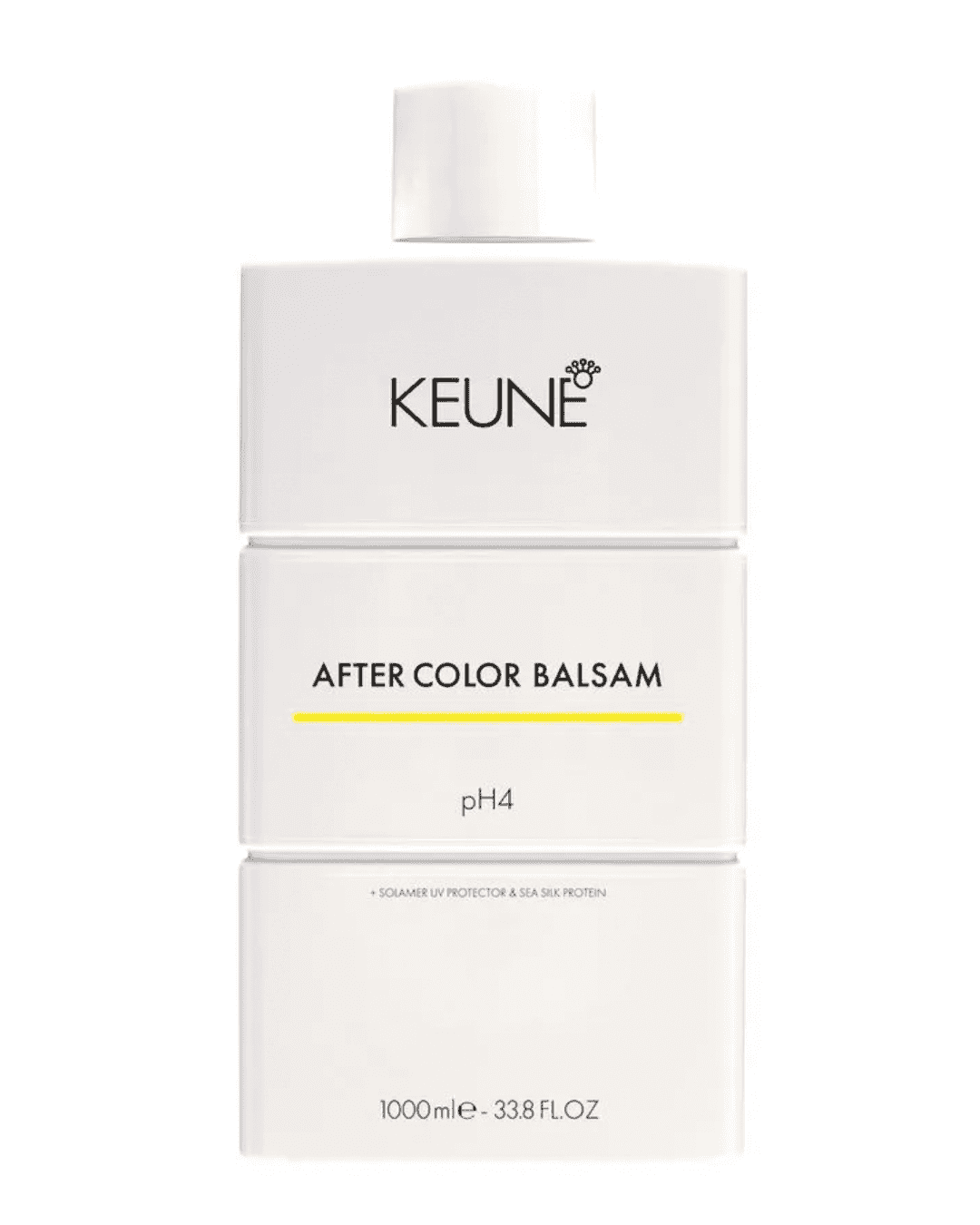 Keune After Color Balsam, a post-color treatment that helps stop oxidation, seal the cuticle and preserve vibrant hair color.