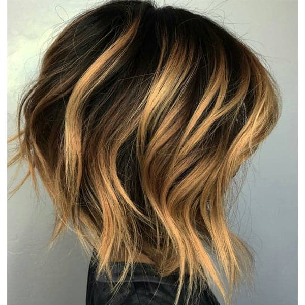 High Contrast A-Line Bob