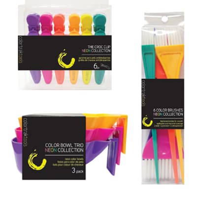 Neons: Bowls, Clips and Brushes From Colortrak