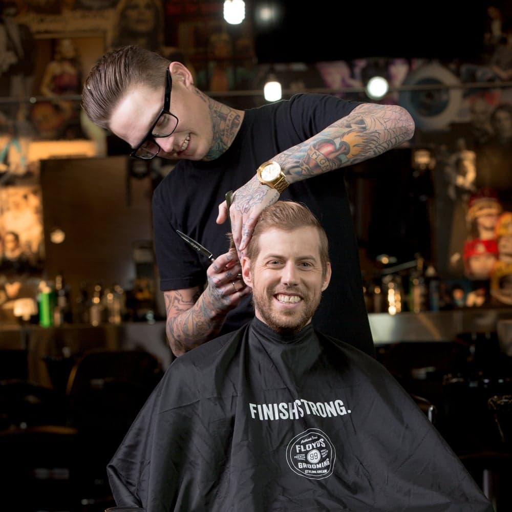 Andrew McMahon Getting Haircut