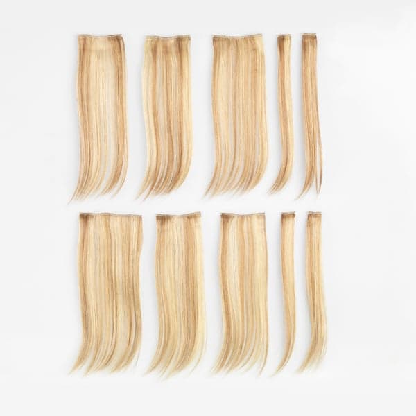 Hairdo 10-Piece Straight Human Hair Extension Kit