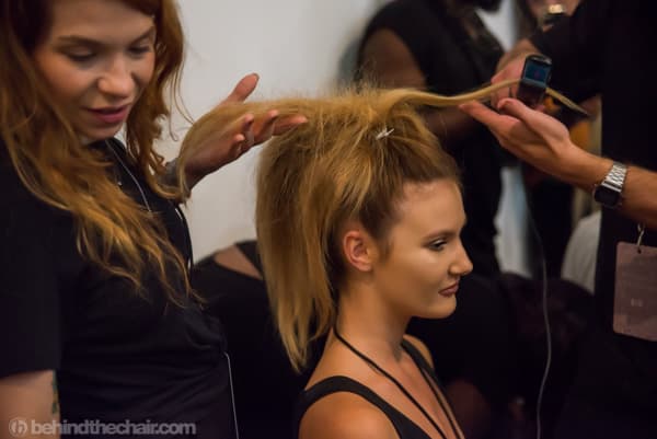 Michael Costello SS18
Hair by Cesar DeLeon Ramirez for Mizani and Olivia Garden
