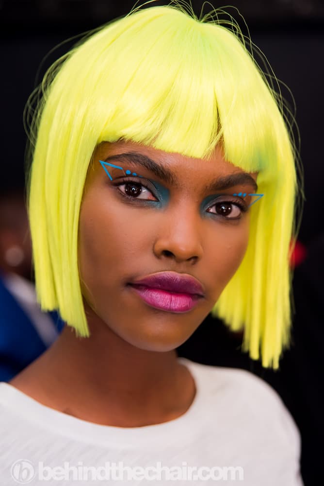 Jeremy Scott FW18 Hair by Eugene Souleiman for Wella Professionals and Nails by essie

