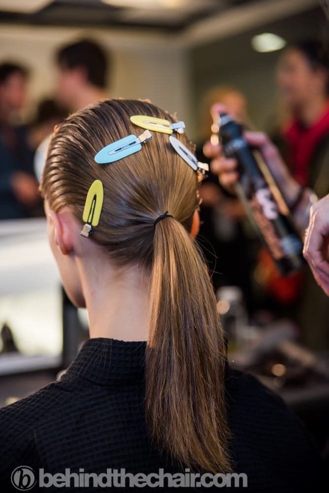 Alexander Wang FW18 Hair by Guido Palau for Redken and Nails by essie
