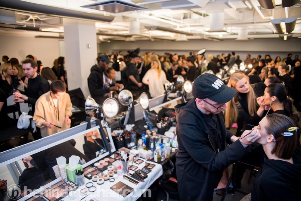 Alexander Wang FW18 Hair by Guido Palau for Redken and Nails by essie

