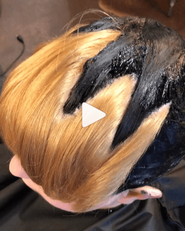 <p>Artist: <a href="https://www.instagram.com/caitlinfordhair/">@caitlinfordhair</a></p>

<p><a href="https://www.instagram.com/p/BflitcwFPDU/?utm_source=ig_embed">CLICK HERE TO WATCH THE VIDEO!</a></p>