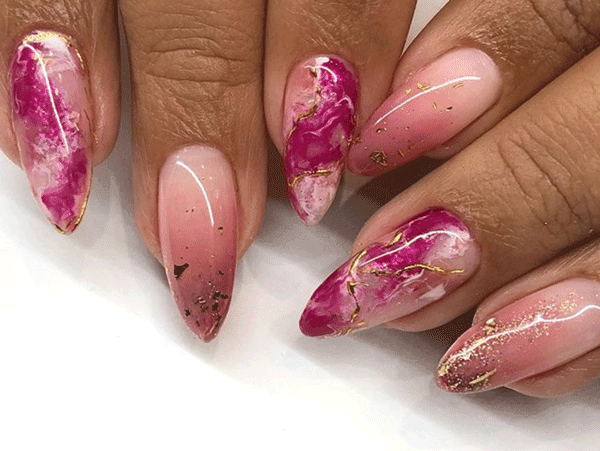 crystal nails by @amyle.nails