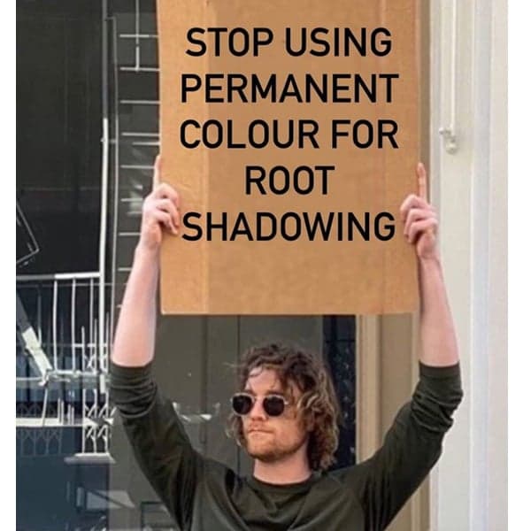 Root Shadow With Permanent Hair Color or Demi Permanent Hair Color
