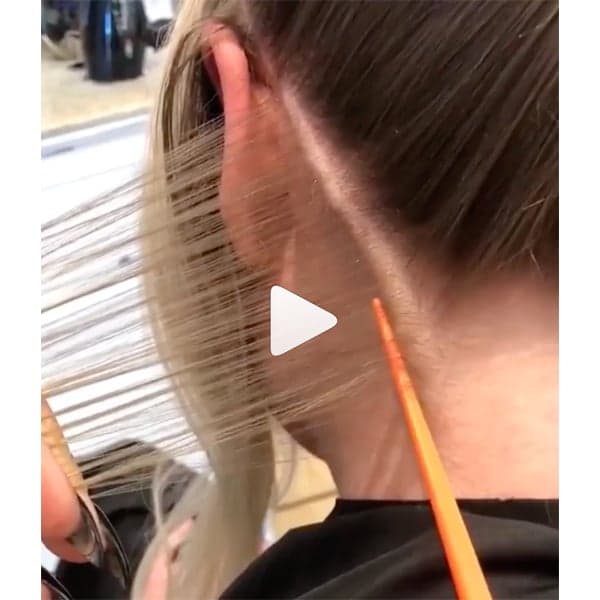 Tips For Painting The Hairline At The Nape Blonde Lightener Lightening Blonde Balayage Foils Foilayage