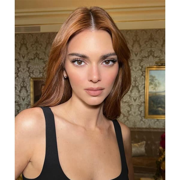 celebrity red hair ginger hair color trends spring 2022 kendall jenner