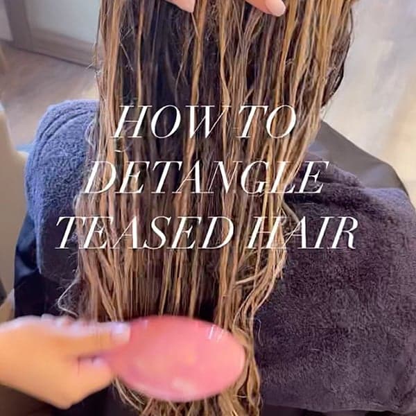 how to brush out teasylights highlights OG brush olivia garden