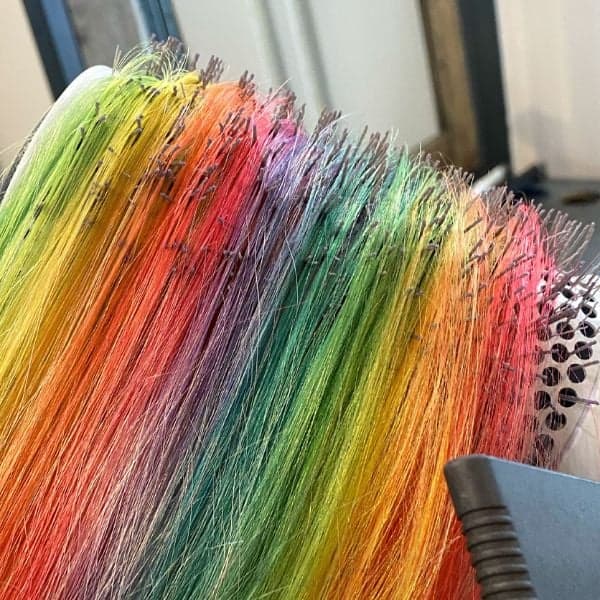 Rainbow hair color: How to create iridescent haircolor tutorial with pulp riot @kellyawesomesauce