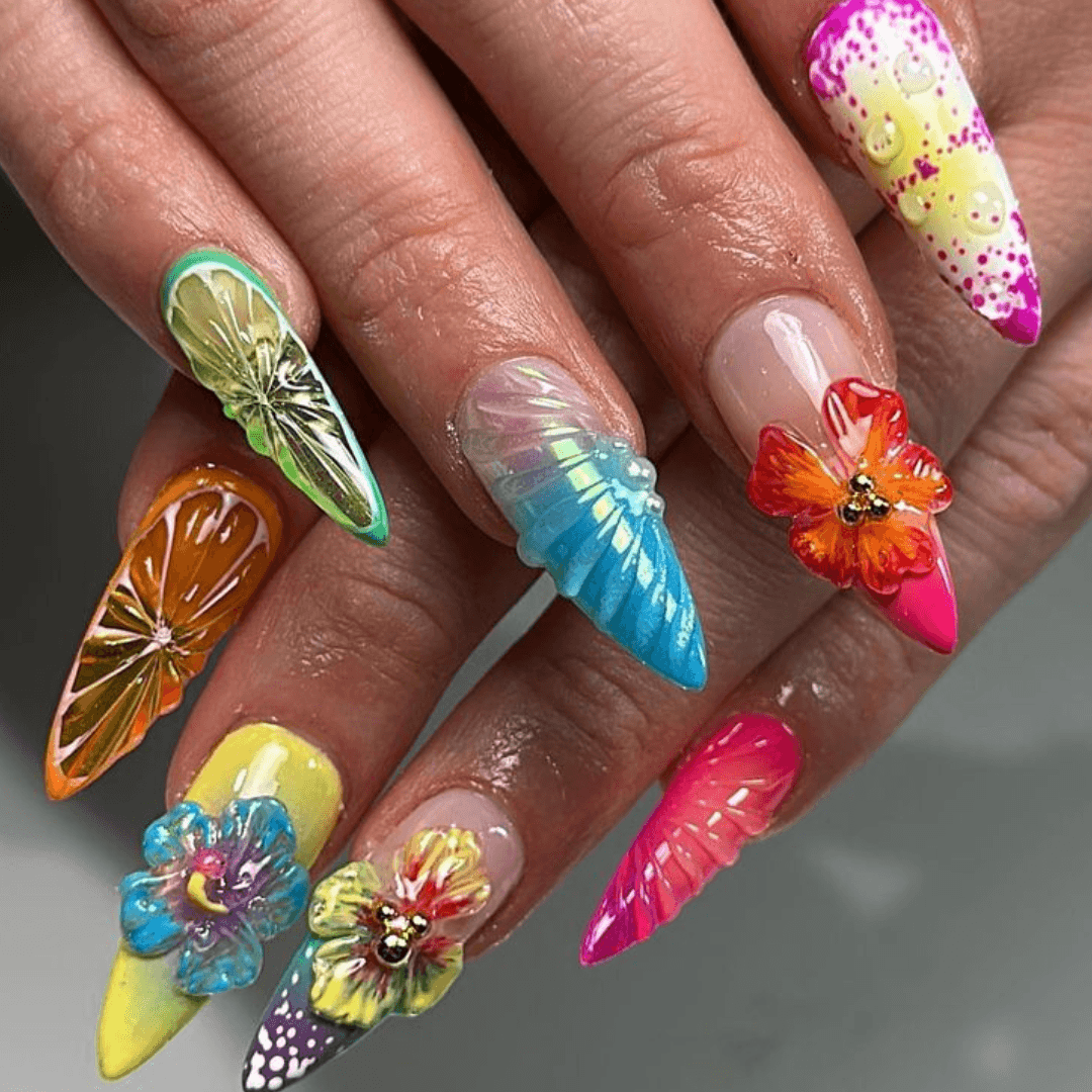 seashell nails