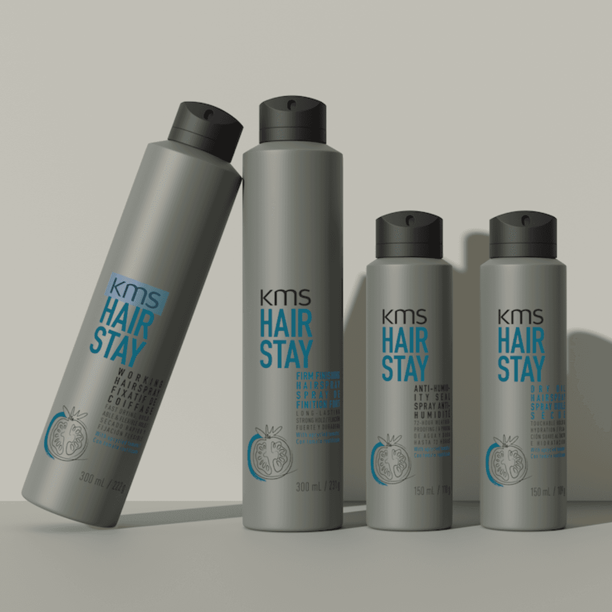 kms hairstay product line on display