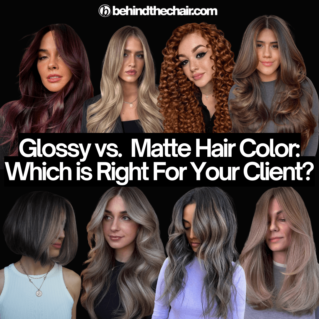 glossy vs matte hair
