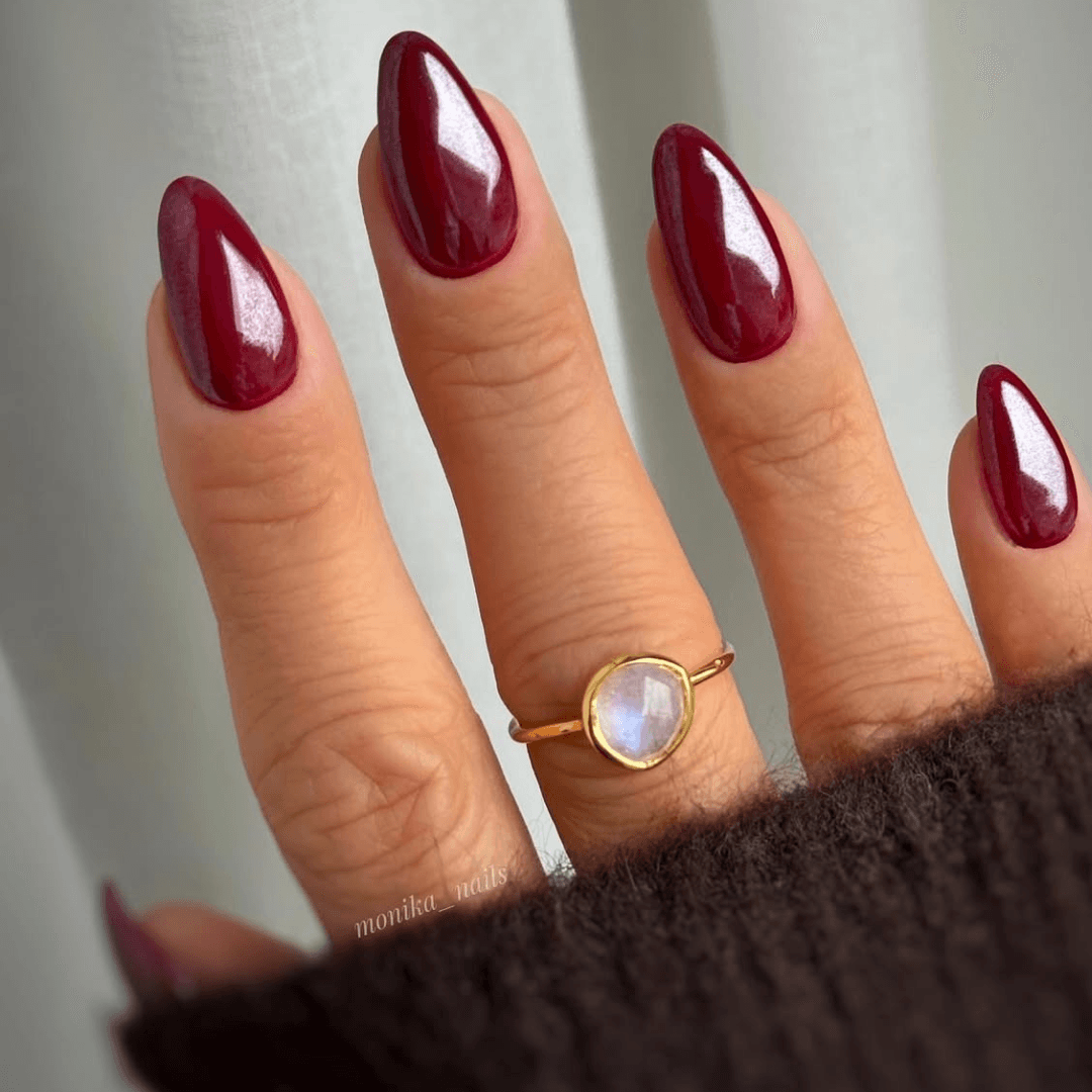 burgundy nails for fall