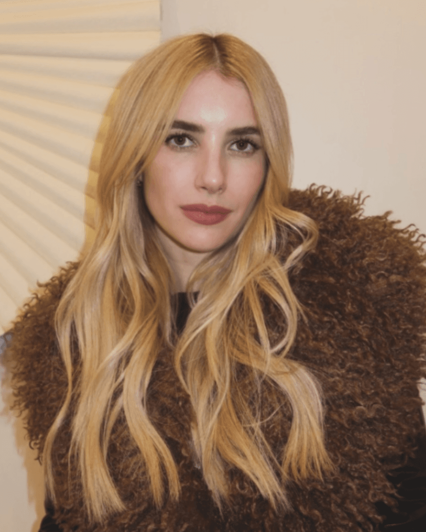 emma roberts champagne blonde