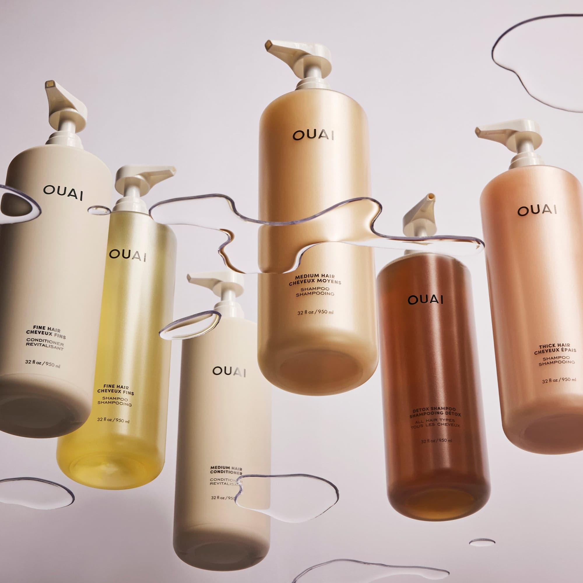 ouai liter size shampoos and conditioners
