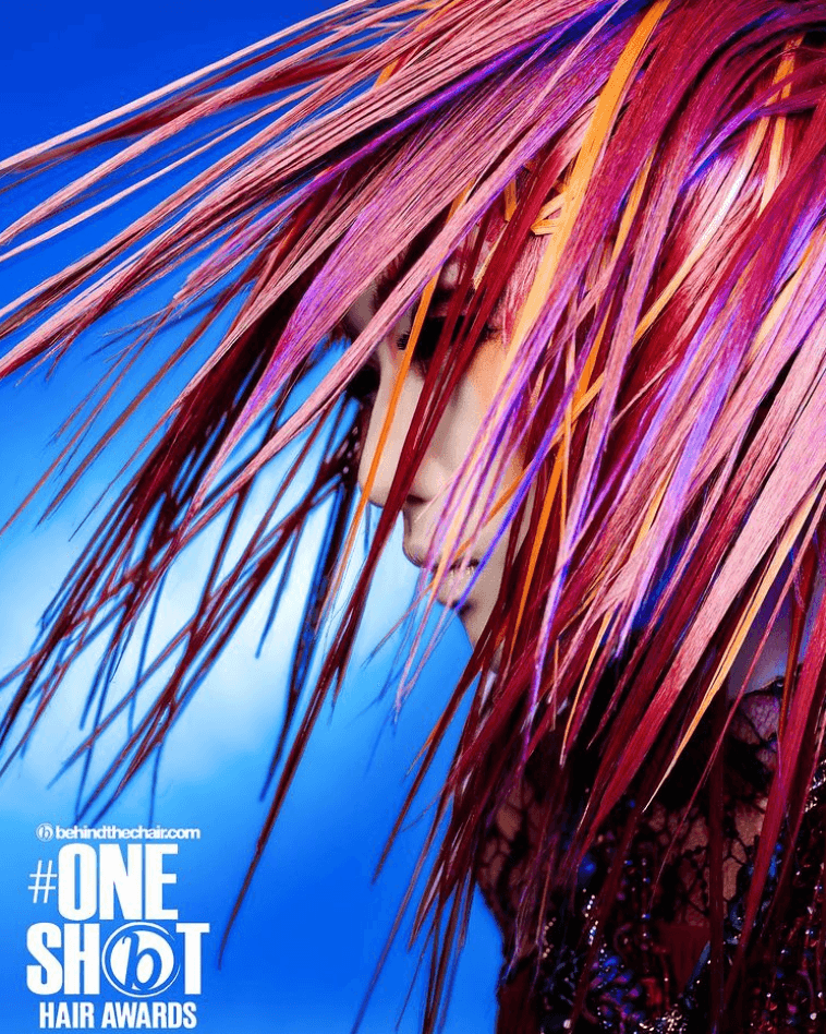 Avant-Garde Shot north american winner entry by hairstylist @anakin66hairpro for the 2022 #ONESHOT Hair Awards Big Shot