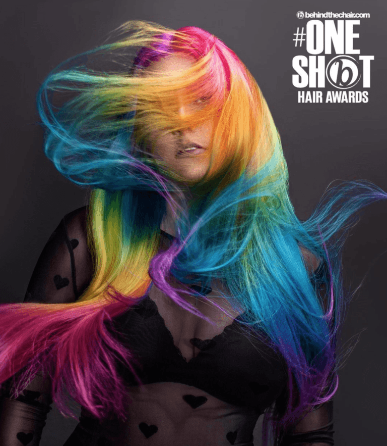 Student winner entry by hairstylist @artistrybyaubrey for the 2021 #ONESHOT Hair Awards Hot Shot