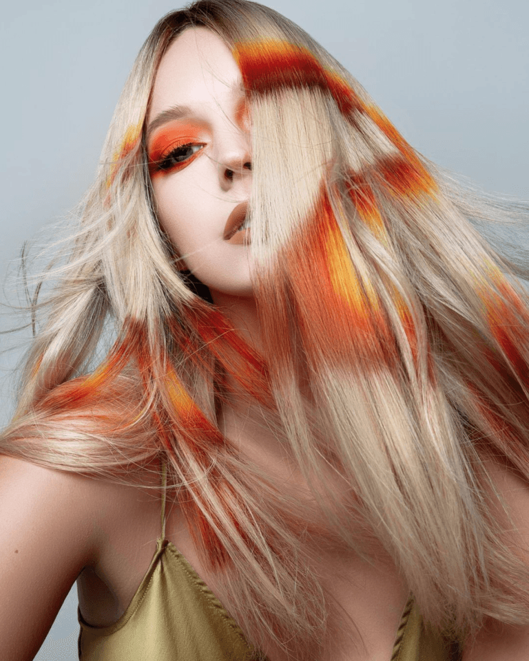 Hair Color Shot north american winner entry by hairstylist @bohobrushed for the 2021 #ONESHOT Hair Awards Big Shot