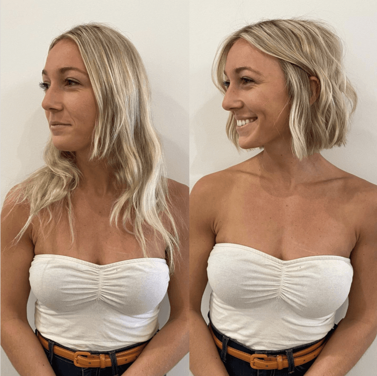 Cut Transformation winner entry by hairstylist @hairbyallybarone for the 2022 #ONESHOT Hair Awards Hot Shot