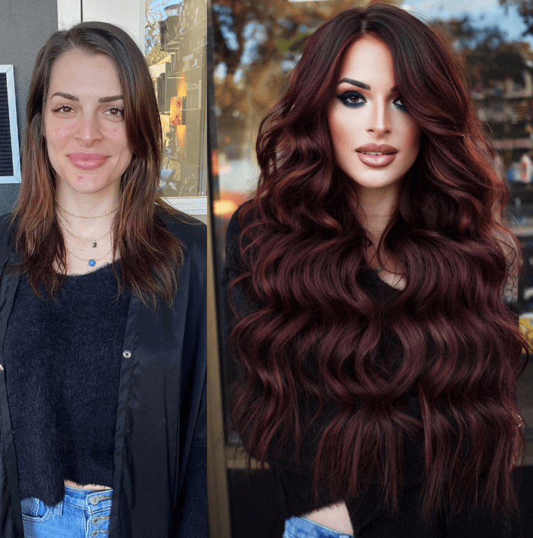 Overall Transformation winner entry by hairstylist @isthatpat for the 2022 #ONESHOT Hair Awards Hot Shot