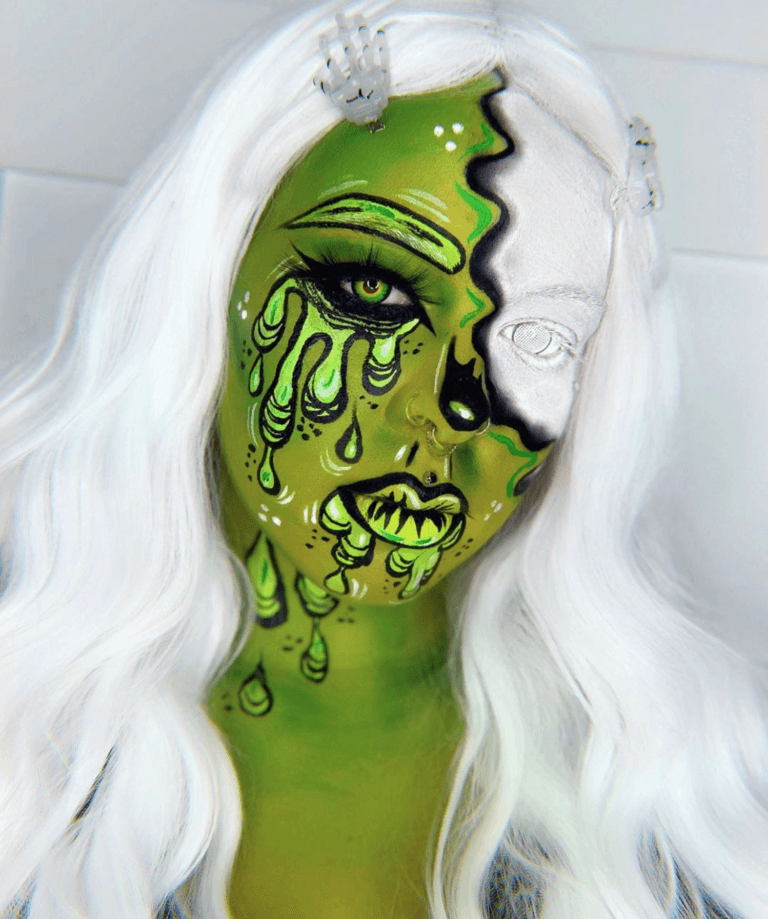 Editorial Makeup winner entry by hairstylist @kayla_boyer for the 2021 #ONESHOT Hair Awards Hot Shot