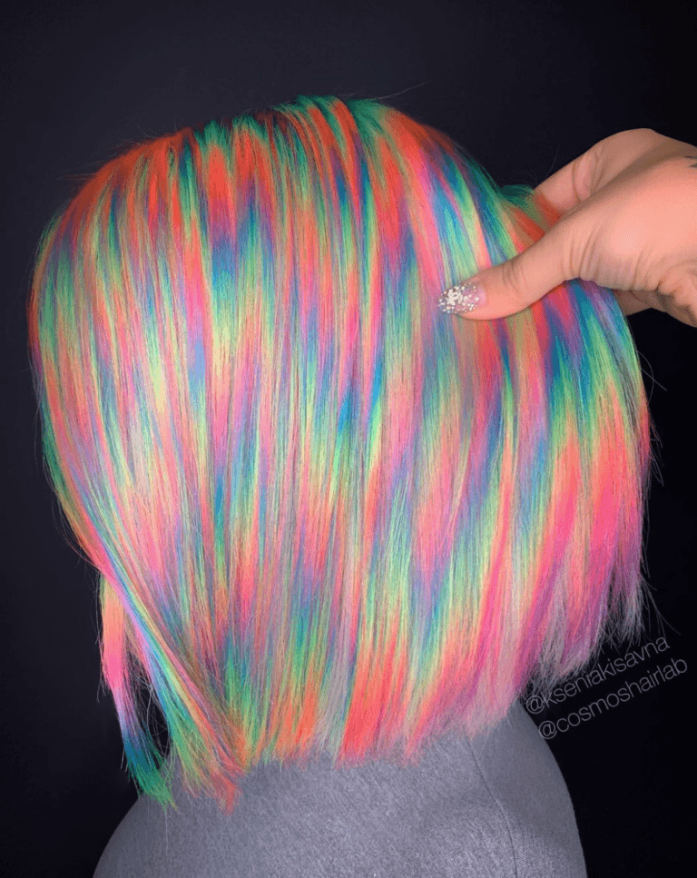 Unconventional Color winner entry by hairstylist @kseniakisavna for the 2021 #ONESHOT Hair Awards Hot Shot