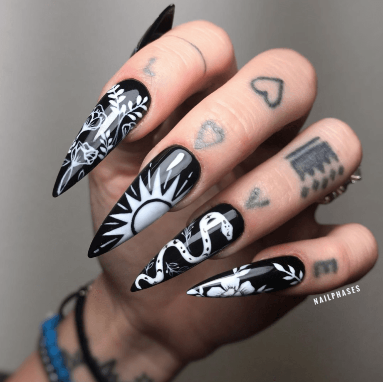 Nails winner entry by hairstylist @nailphases for the 2021 #ONESHOT Hair Awards Hot Shot