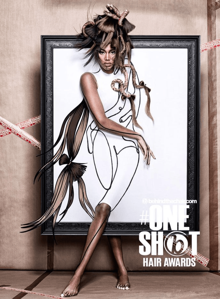 Avant-Garde Collection north american winner entry by hairstylist @nickstenson for the 2022 #ONESHOT Hair Awards Big Shot