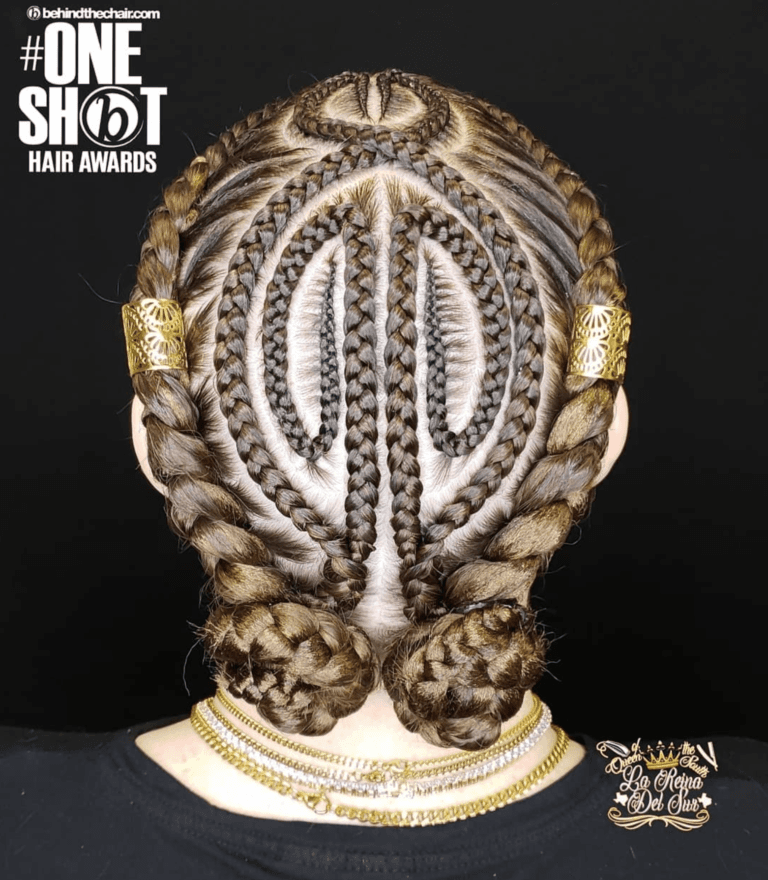 Styling Shot north american winner entry by hairstylist @queenofthesouth512 for the 2021 #ONESHOT Hair Awards Big Shot