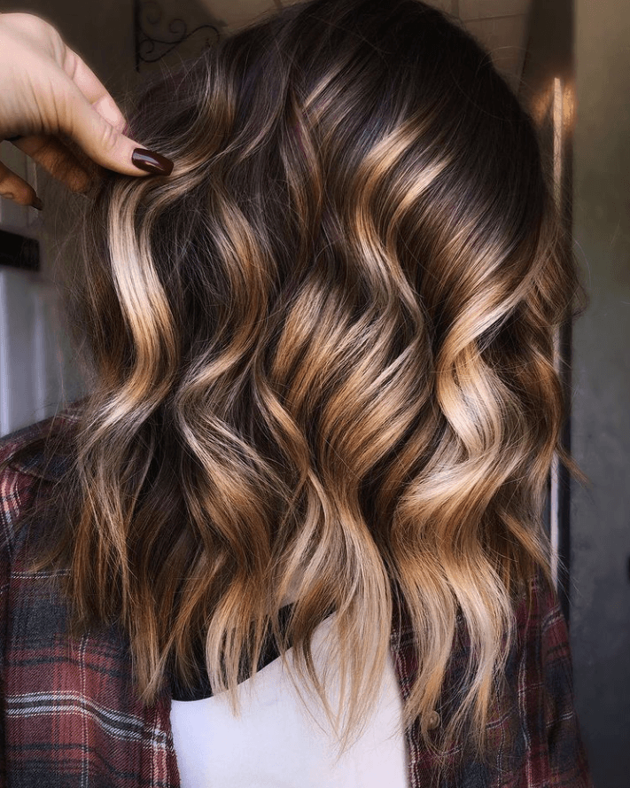 Warm Balayage winner entry by hairstylist @thathairmagic for the 2021 #ONESHOT Hair Awards Hot Shot